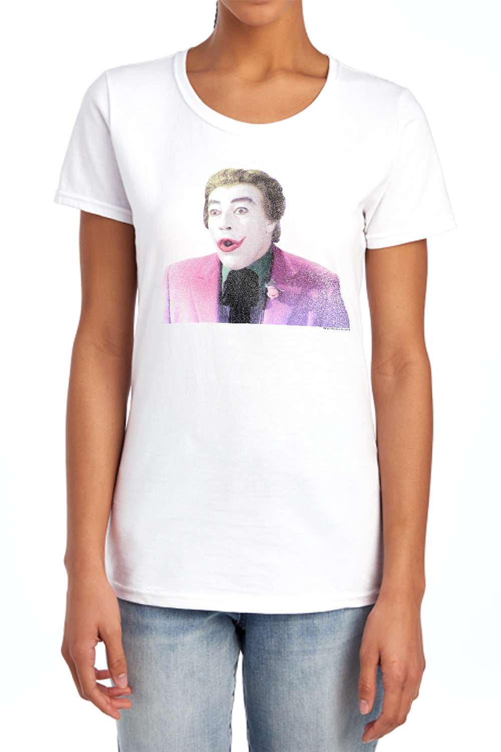 Batman Classic Tv - Thrilled - Short Sleeve Womens Tee - White T-shirt