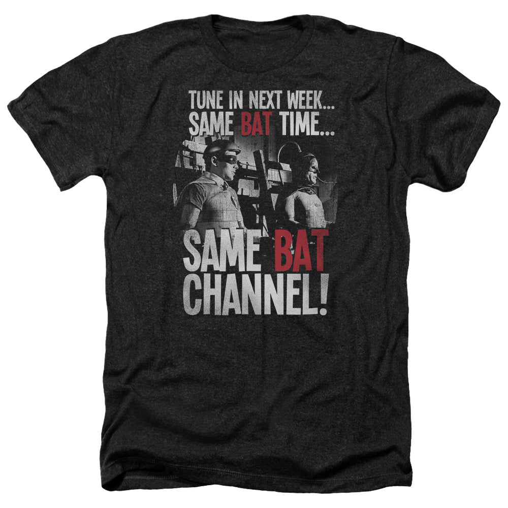 Batman Classic Tv - Bat Channel - Adult Heather-black