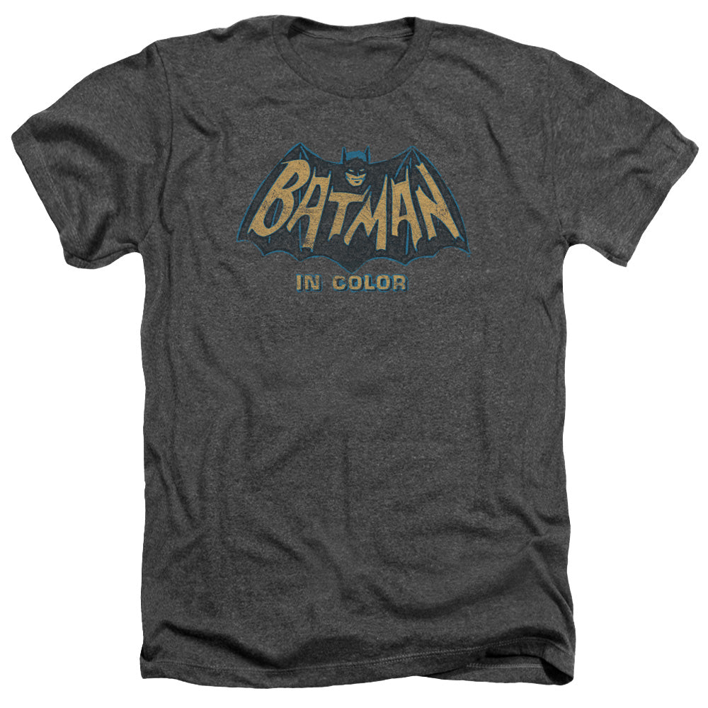 Batman Classic Tv - In Color - Adult Heather - Charcoal