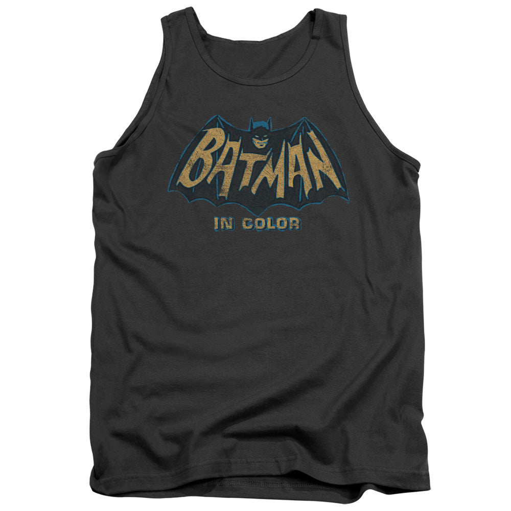 Batman Classic Tv - In Color - Adult Tank - Charcoal