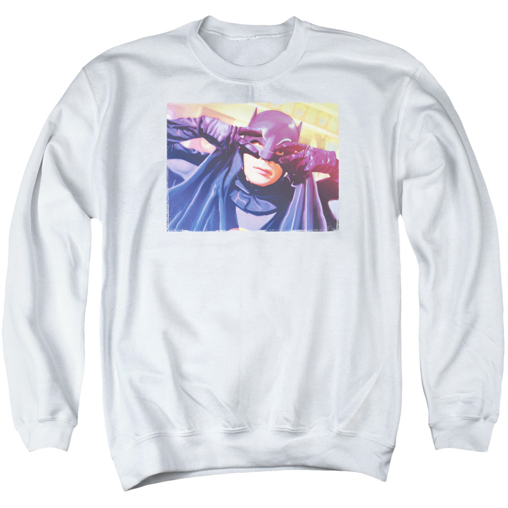 Batman Classic Tv - Smooth Groove - Adult Crewneck Sweatshirt - White