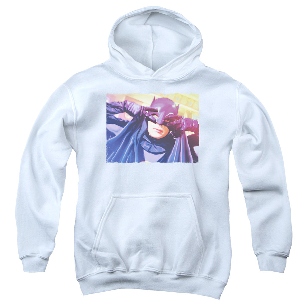 Batman Classic Tv - Smooth Groove - Youth Pull-over Hoodie - White