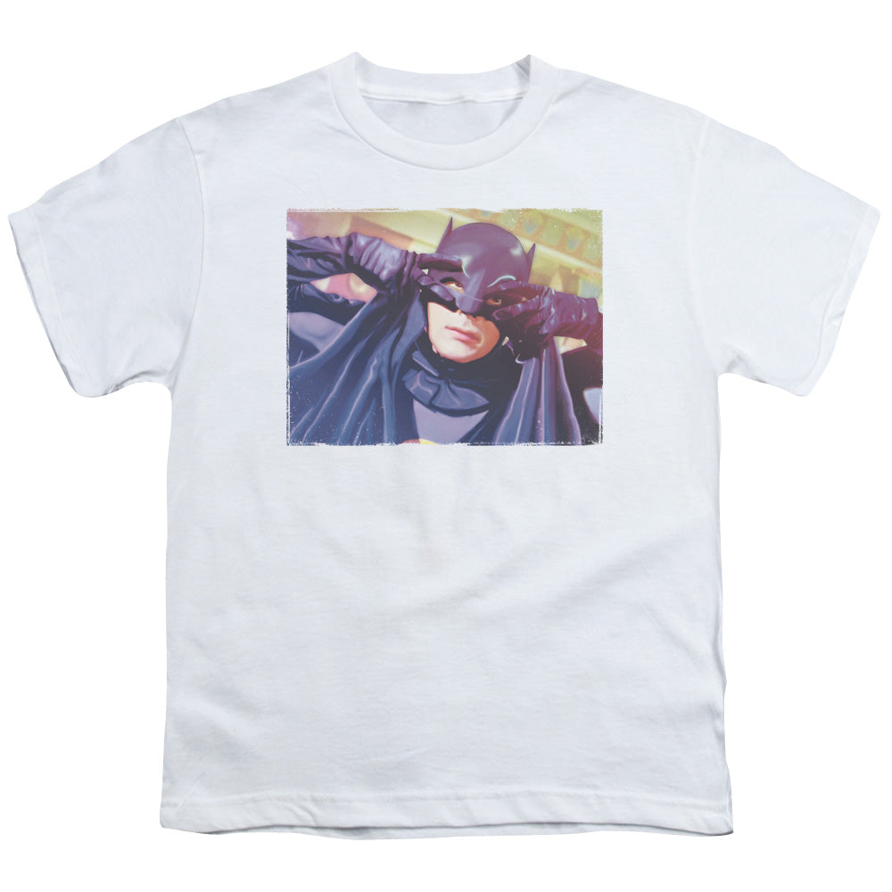 Batman Classic Tv - Smooth Groove - Short Sleeve Youth 18/1 - White T-shirt