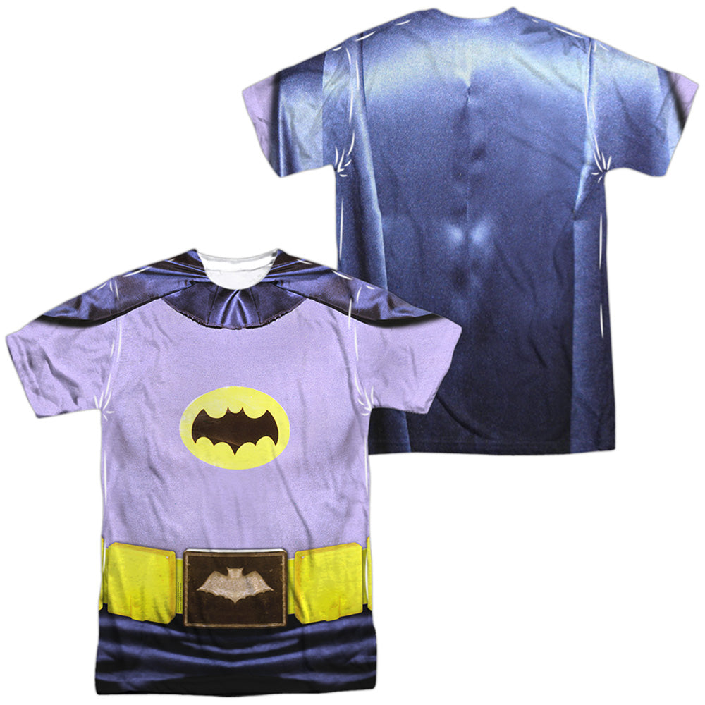 Batman Classic Tv - Batman Costume (Front/back Print) - Short Sleeve Adult Poly Crew - White T-shirt