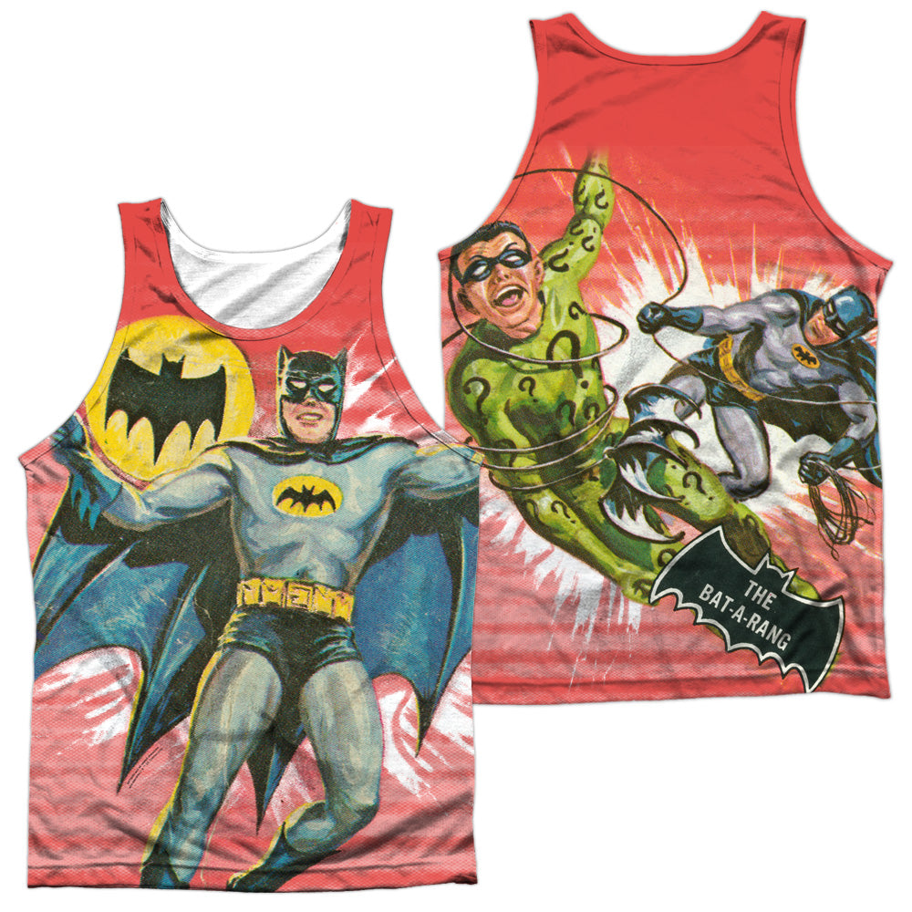 Batman Classic Tv - Wrong Question (Front/back Print) - Adult 100% Poly Tank Top - White