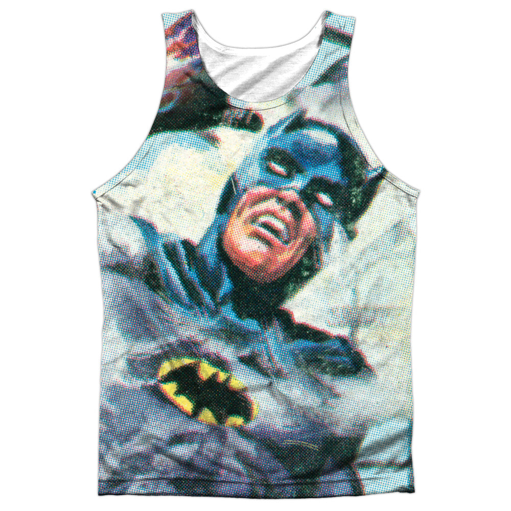 Batman Classic Tv - Foliage - Adult Poly Tank Top - White