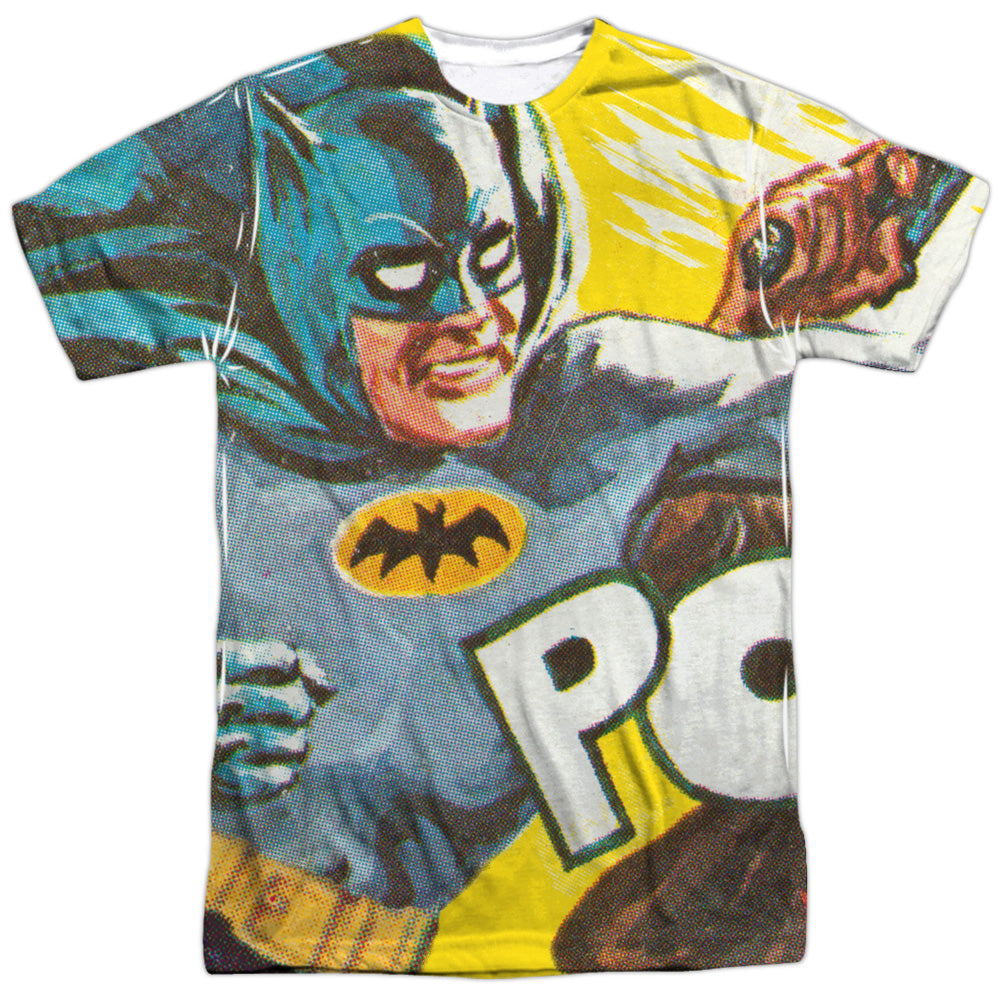 Batman Classic Tv - On The Chin - Short Sleeve Adult Poly Crew - White T-shirt