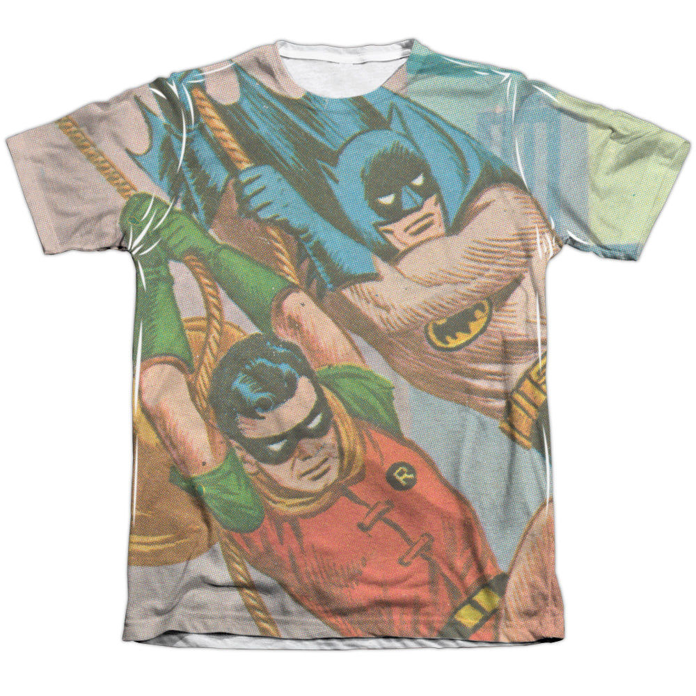 Batman Classic Tv - Nightly Patrol - Adult Poly/cotton Short Sleeve Tee - White T-shirt