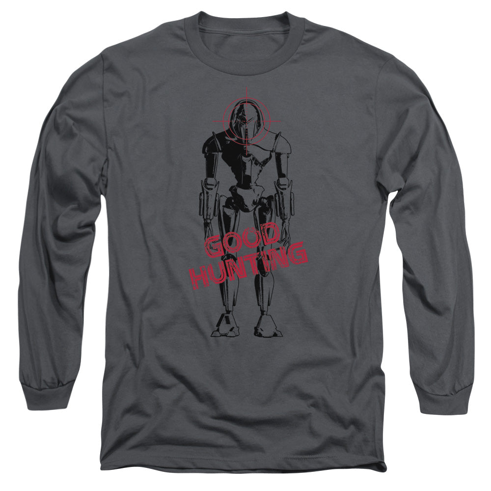 Bsg - Good Hunting - Long Sleeve Adult 18/1 - Charcoal T-shirt