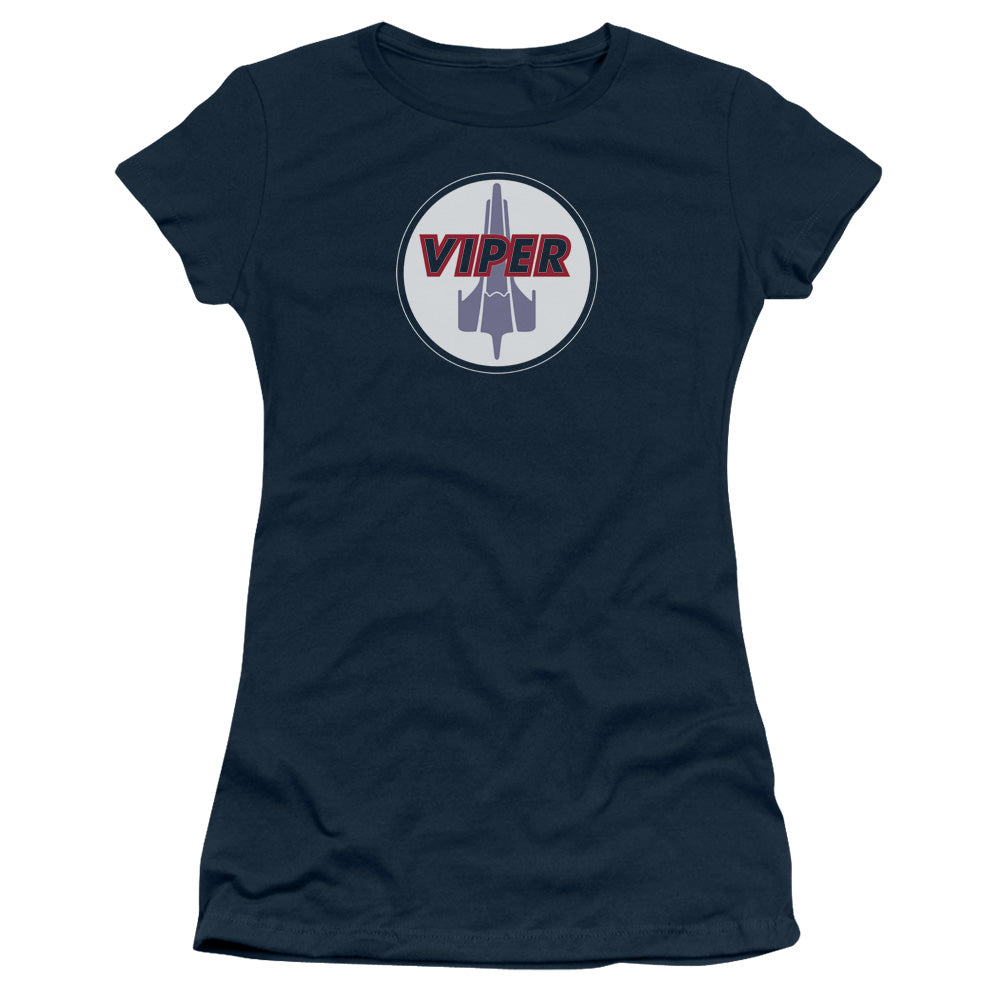 Bsg - Viper Badge - Short Sleeve Junior Sheer - Navy T-shirt