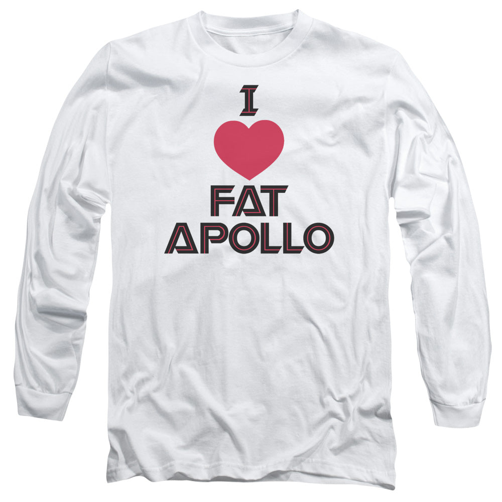Bsg - I Heart Fat Apollo - Long Sleeve Adult 18/1 - White T-shirt