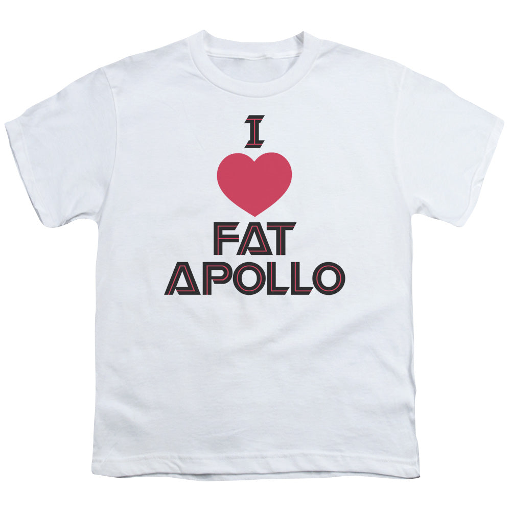 Bsg - I Heart Fat Apollo - Short Sleeve Youth 18/1 - White T-shirt