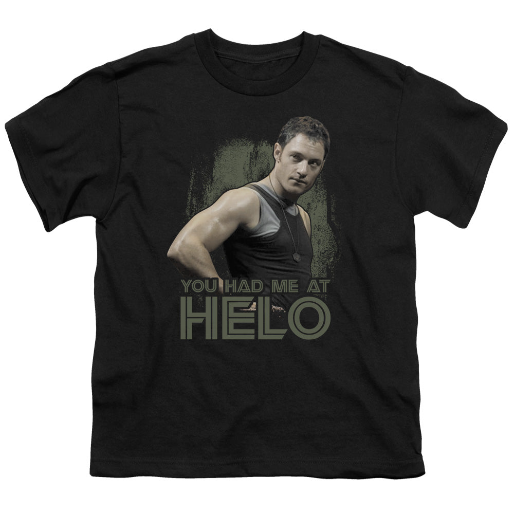BSG HAD ME AT HELO - S/S YOUTH 18/1 - BLACK T-Shirt
