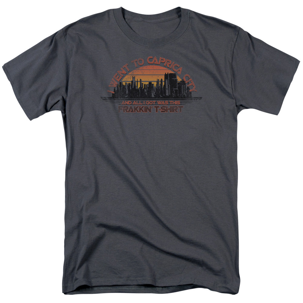 Bsg - Caprica City - Short Sleeve Adult 18/1 - Charcoal T-shirt