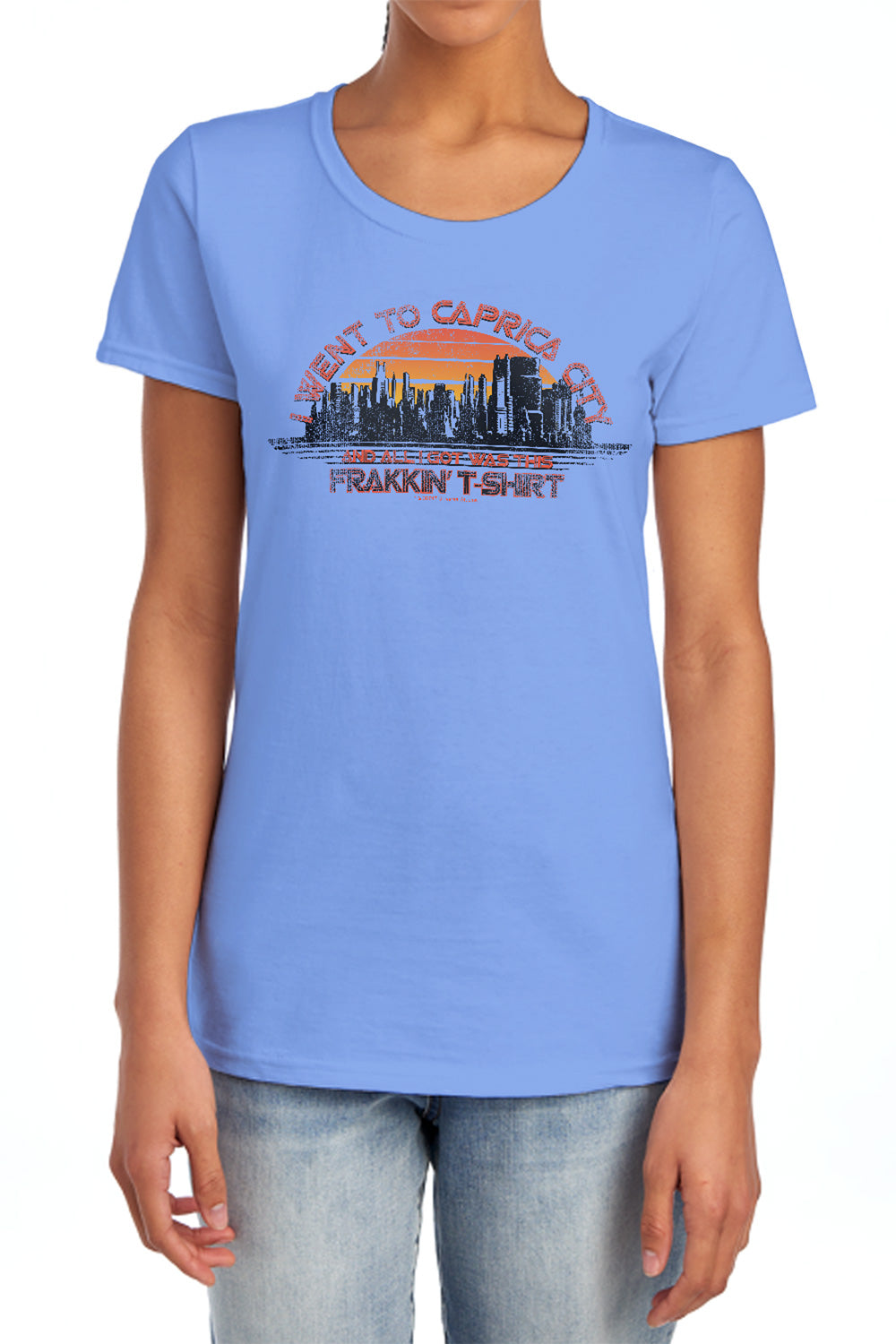 Bsg - Caprica City - Short Sleeve Womens Tee - Charcoal T-shirt