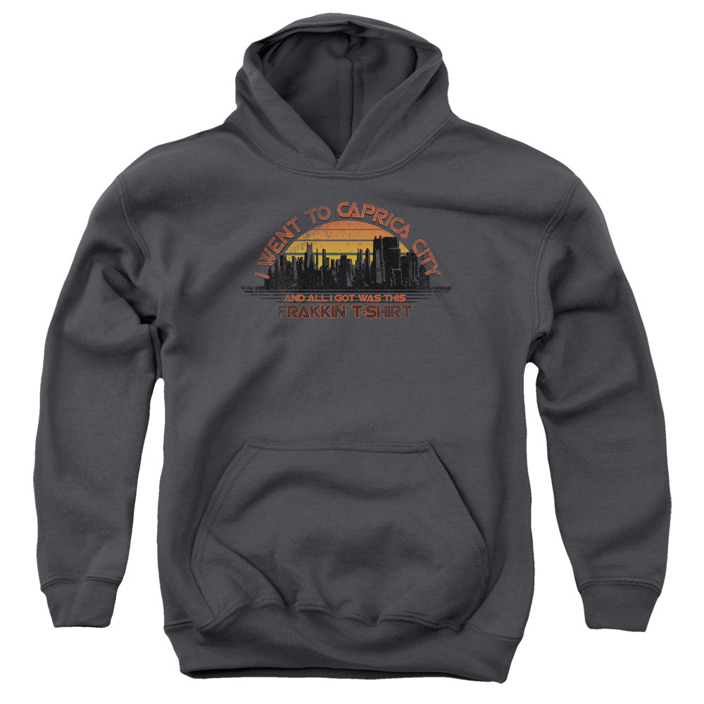 Bsg - Caprica City - Youth Pull-over Hoodie - Charcoal