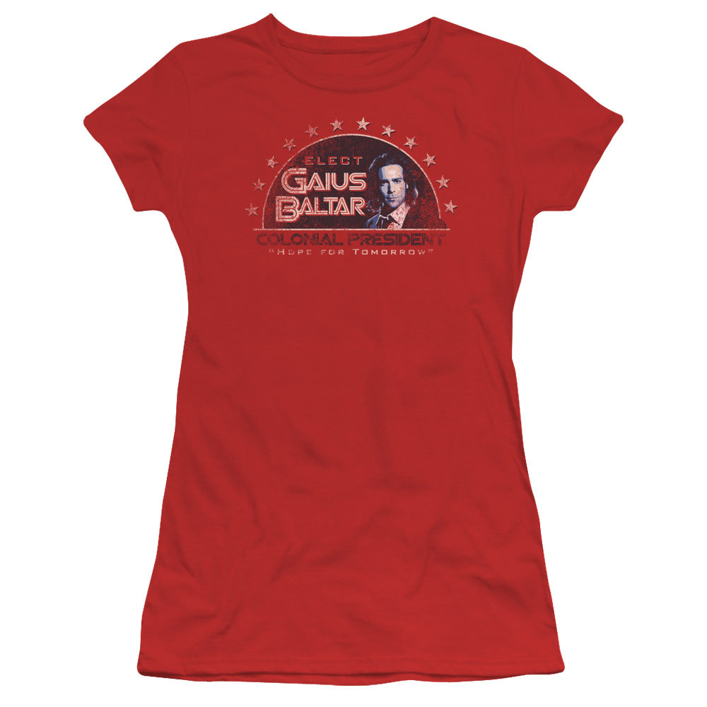 Bsg - Elect Gaius - Short Sleeve Junior Sheer - Red T-shirt