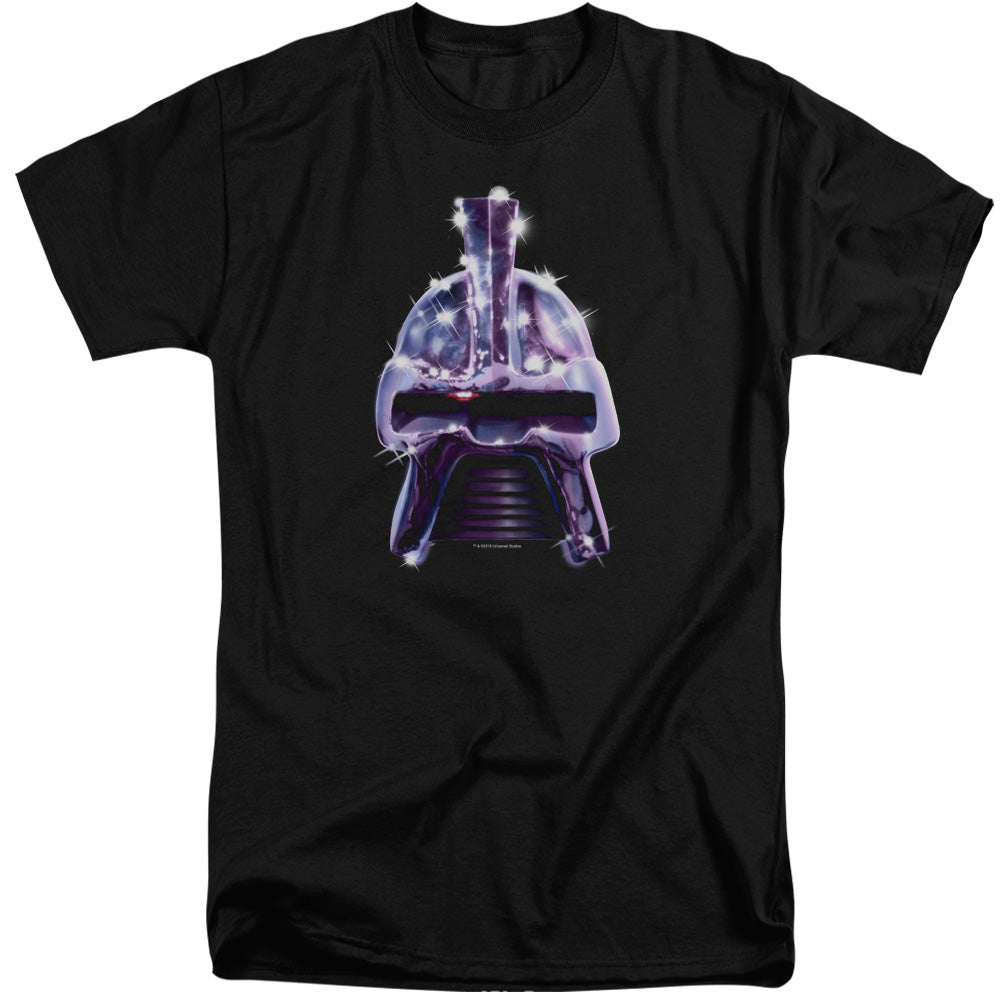 Bsg - Retro Cylon Head - Short Sleeve Adult Tall 18/1 - Black T-shirt