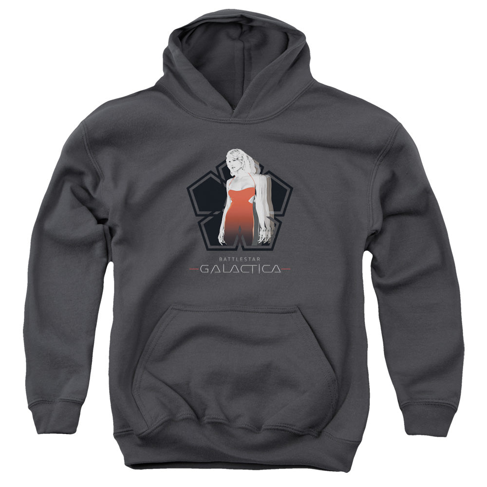 Bsg - Cylon Tech - Youth Pull-over Hoodie - Charcoal