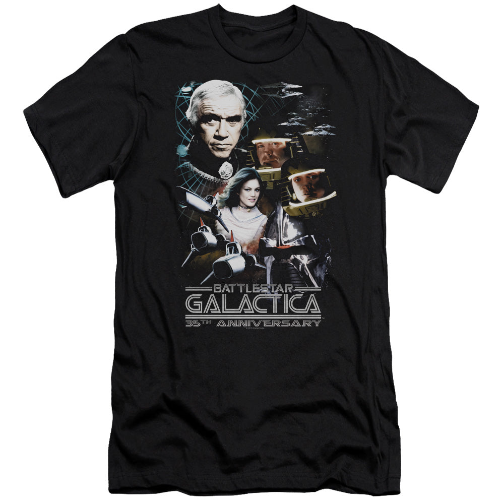 Bsg - 35th Anniversary Collage - Short Sleeve Adult 30/1 - Black T-shirt