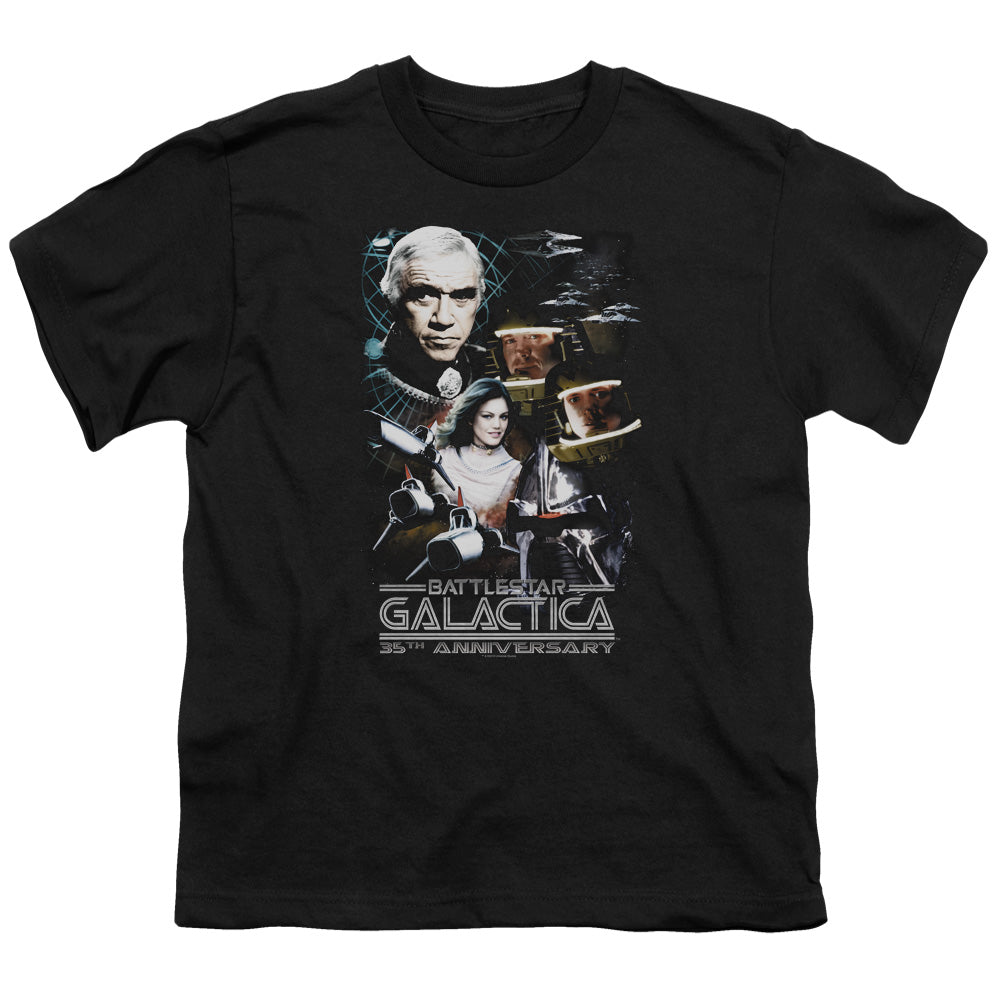 Bsg - 35th Anniversary Collage - Short Sleeve Youth 18/1 - Black T-shirt