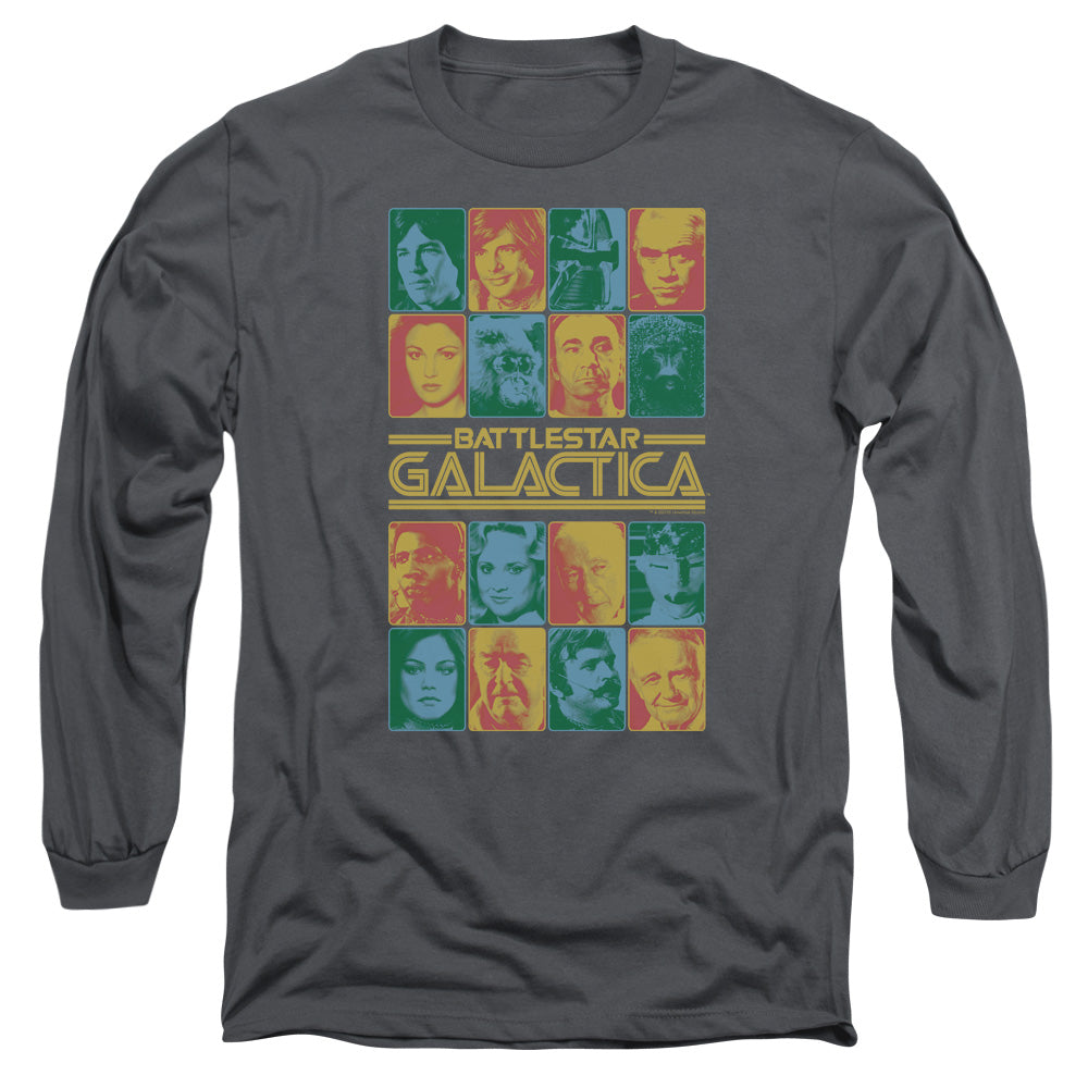 Bsg - 35th Anniversary Cast - Long Sleeve Adult 18/1 - Charcoal T-shirt