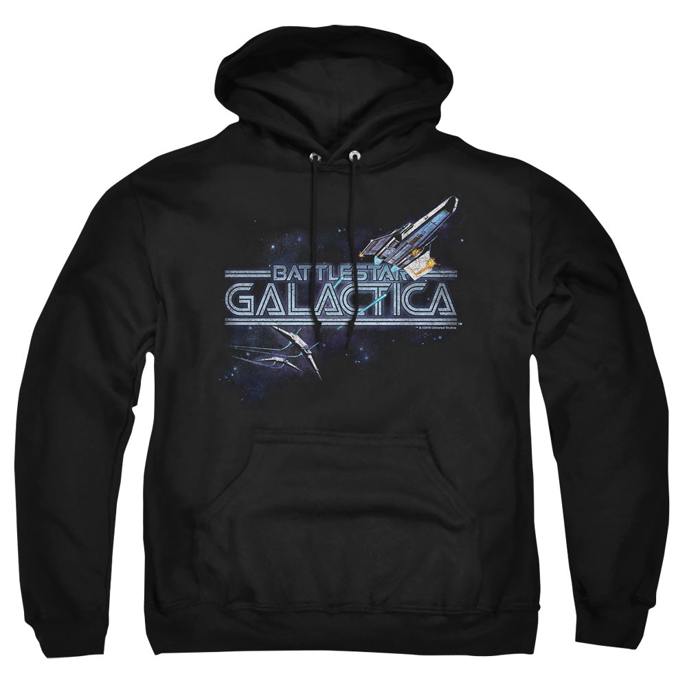 Bsg - Cylon Persuit - Adult Pull-over Hoodie - Black
