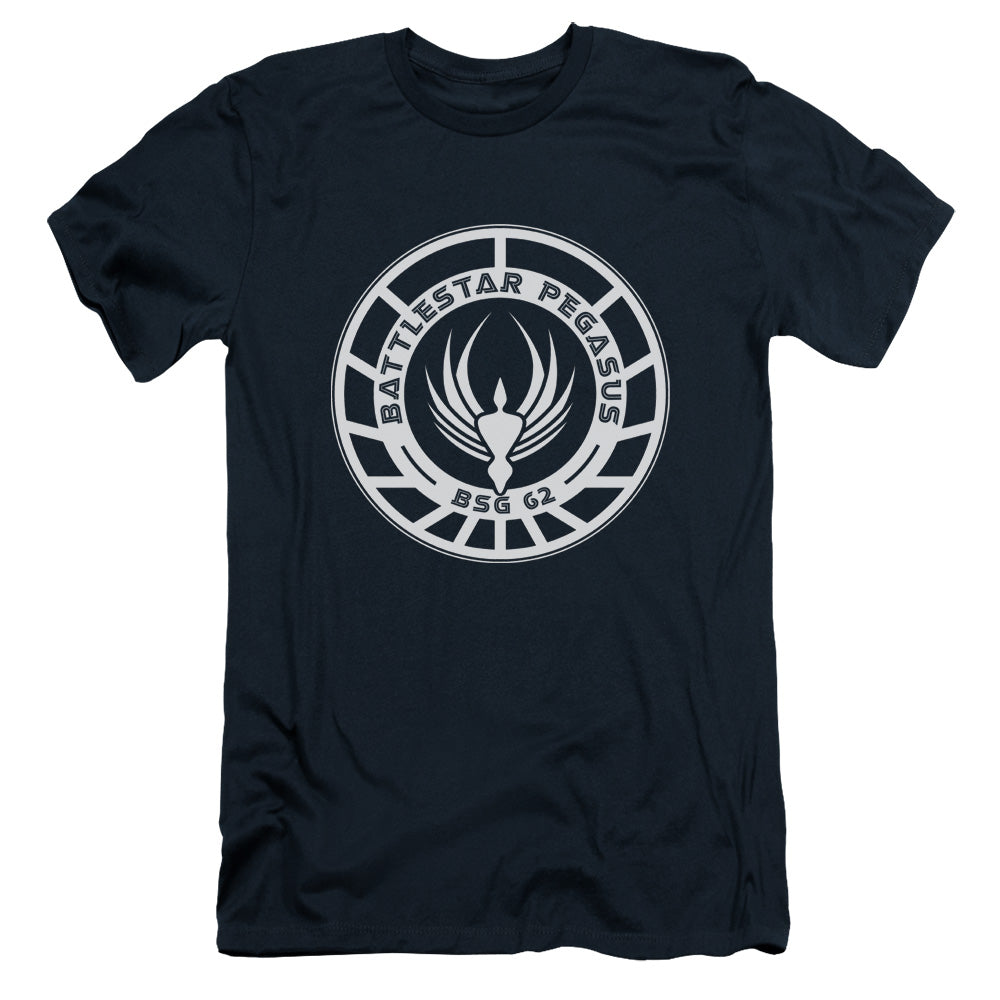 Bsg - Pegasus Badge - Short Sleeve Adult 30/1 - Navy T-shirt