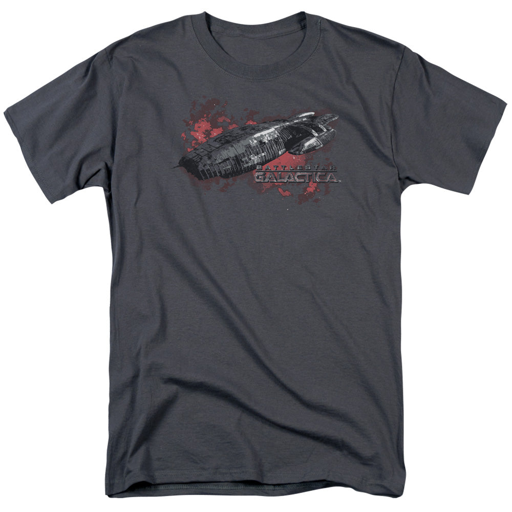 Bsg - Galactica - Short Sleeve Adult 18/1 - Charcoal T-shirt
