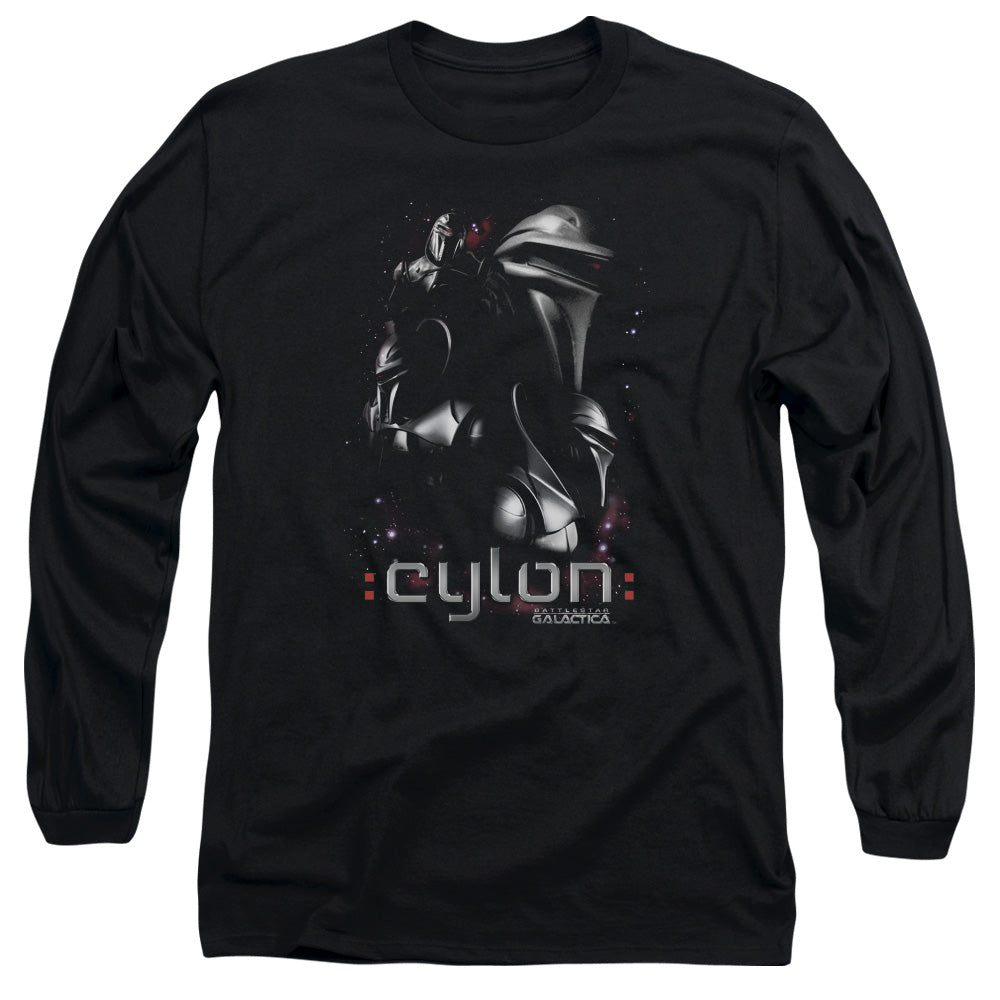 Battlestar Galactica - Centurions - Long Sleeve Adult 18/1 - Black T-shirt
