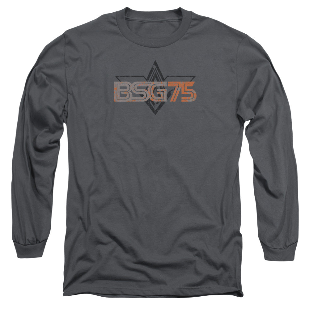 Battlestar Galactica - Bsg75 - Long Sleeve Adult 18/1 - Charcoal T-shirt