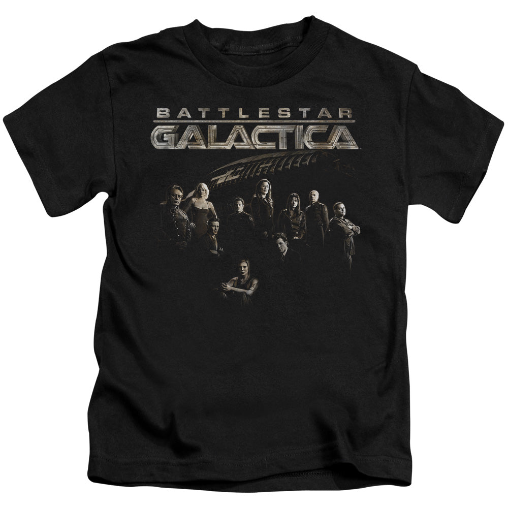 BATTLESTAR GALACTICA BATTLE CAST - S/S JUVENILE 18/1 - BLACK - T-Shirt
