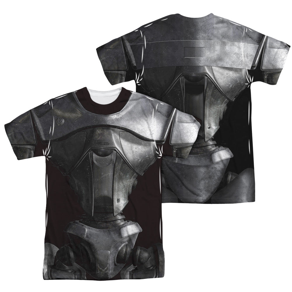 Bsg (New) - New Cylon (Front/back Print) - Short Sleeve Adult Poly Crew - White T-shirt