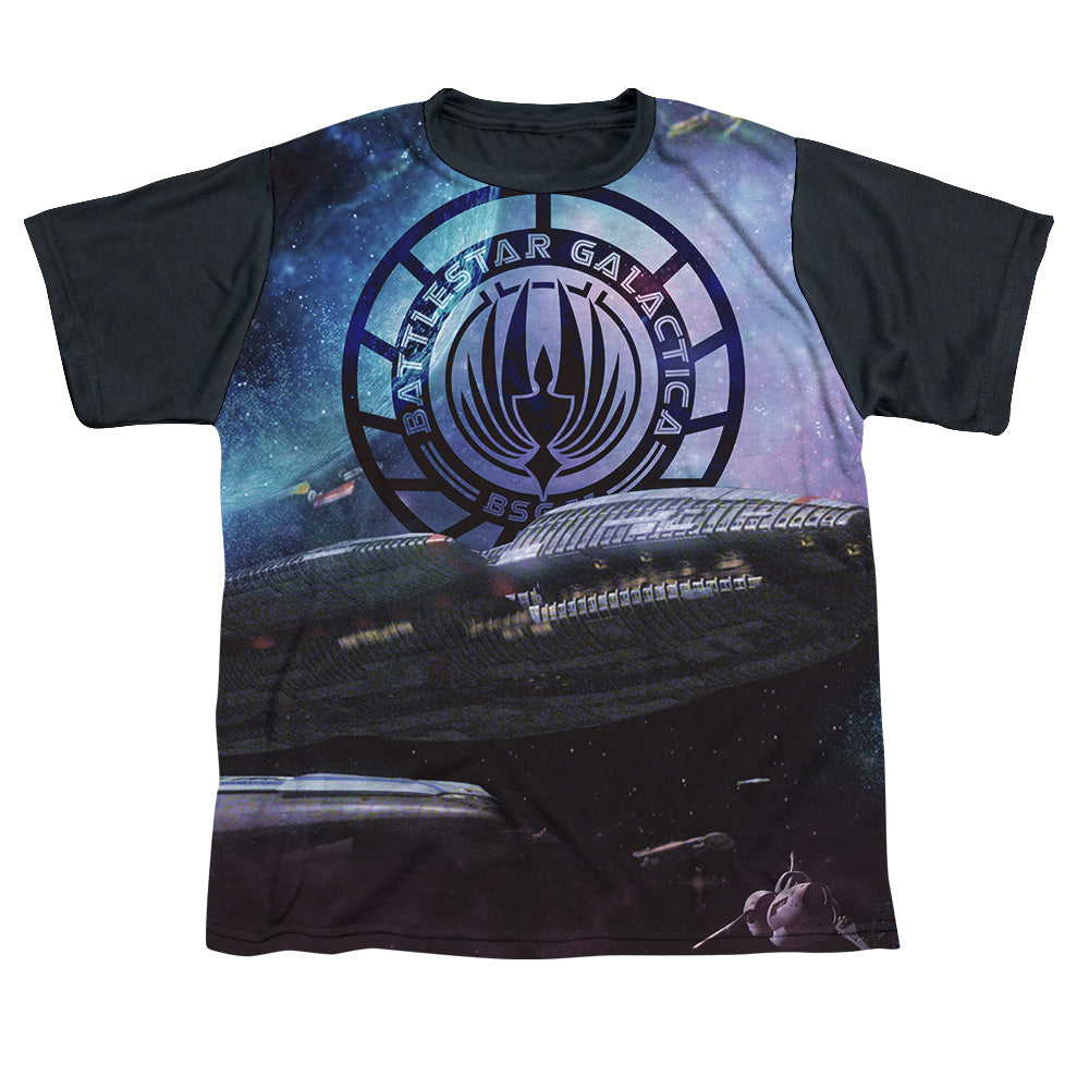 Bsg (New) - Star Crusing - Short Sleeve Youth White Front Black Back - White T-shirt