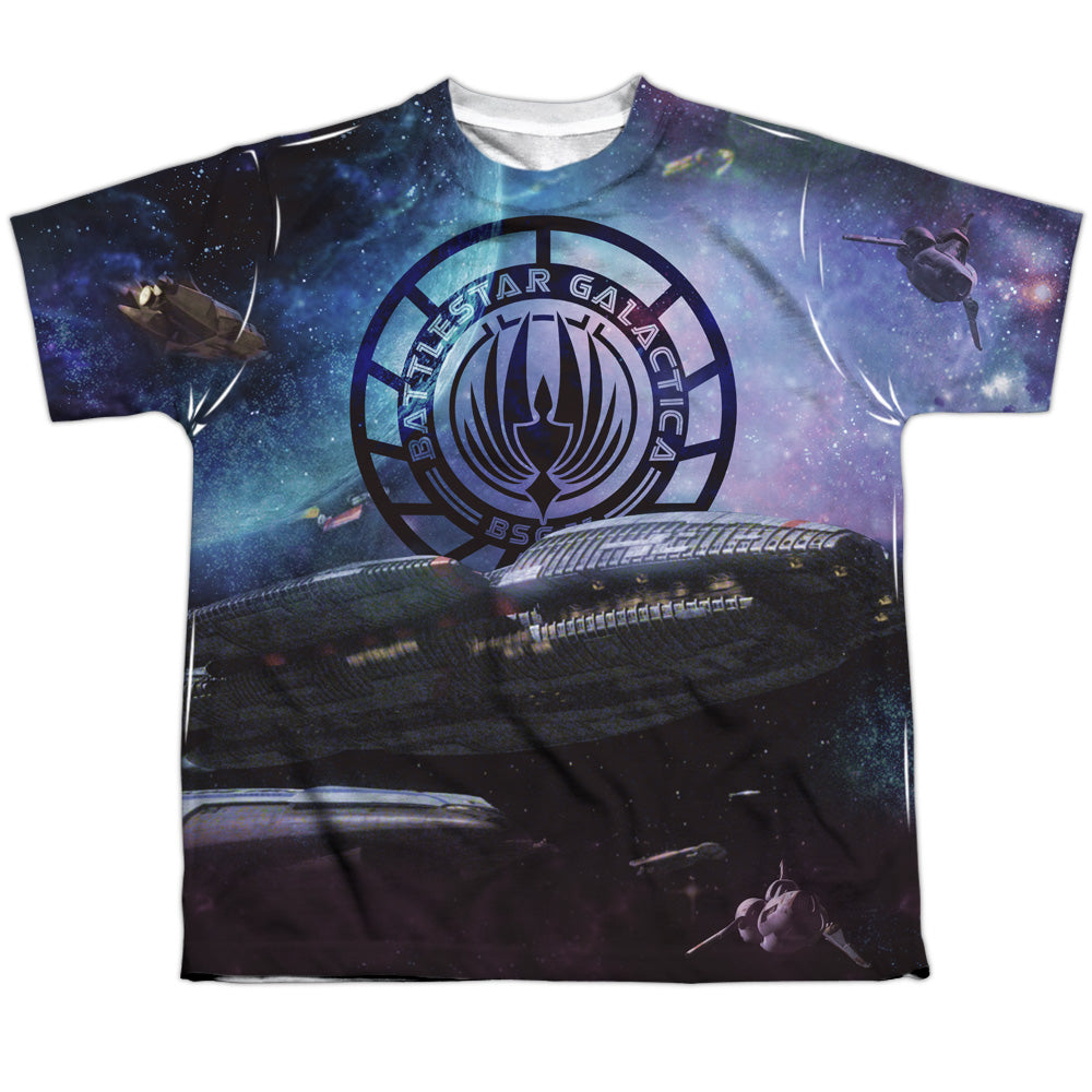 Bsg (New) - Star Crusing - Short Sleeve Youth Poly Crew - White T-shirt