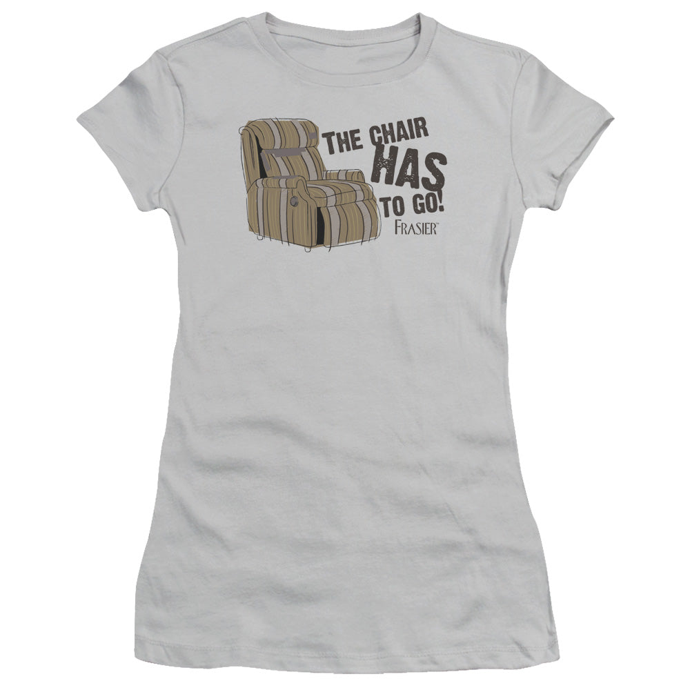 Frasier - The Chair - Short Sleeve Junior Sheer - Silver T-shirt