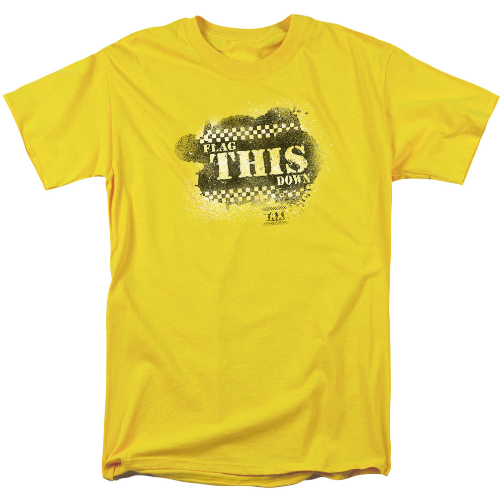 Taxi - Flag This - Short Sleeve Adult 18/1 - Yellow T-shirt