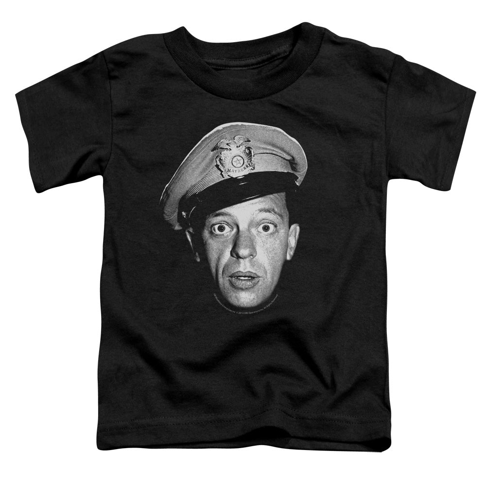 Andy Griffith - Barney Head - Short Sleeve Toddler Tee - Black T-shirt