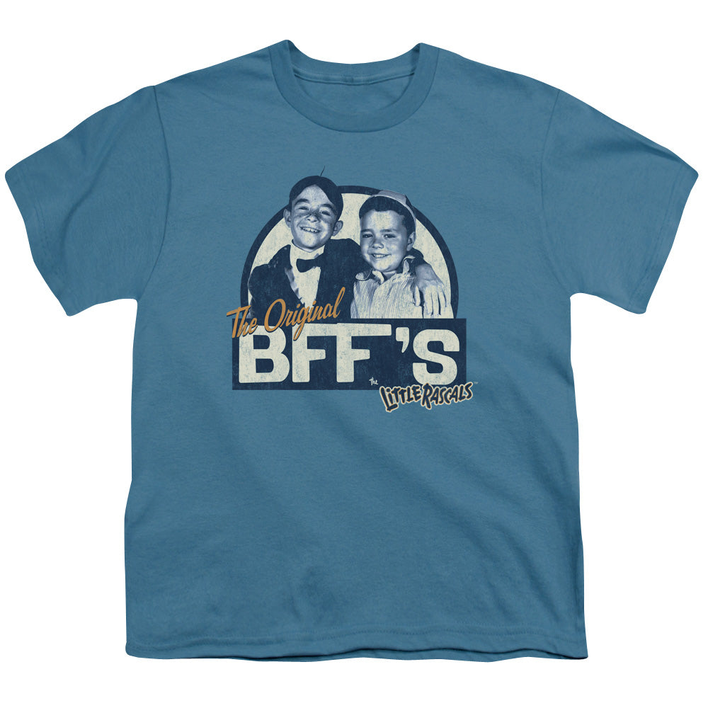 Little Rascals - Original Bffs - Short Sleeve Youth 18/1 - Slate T-shirt