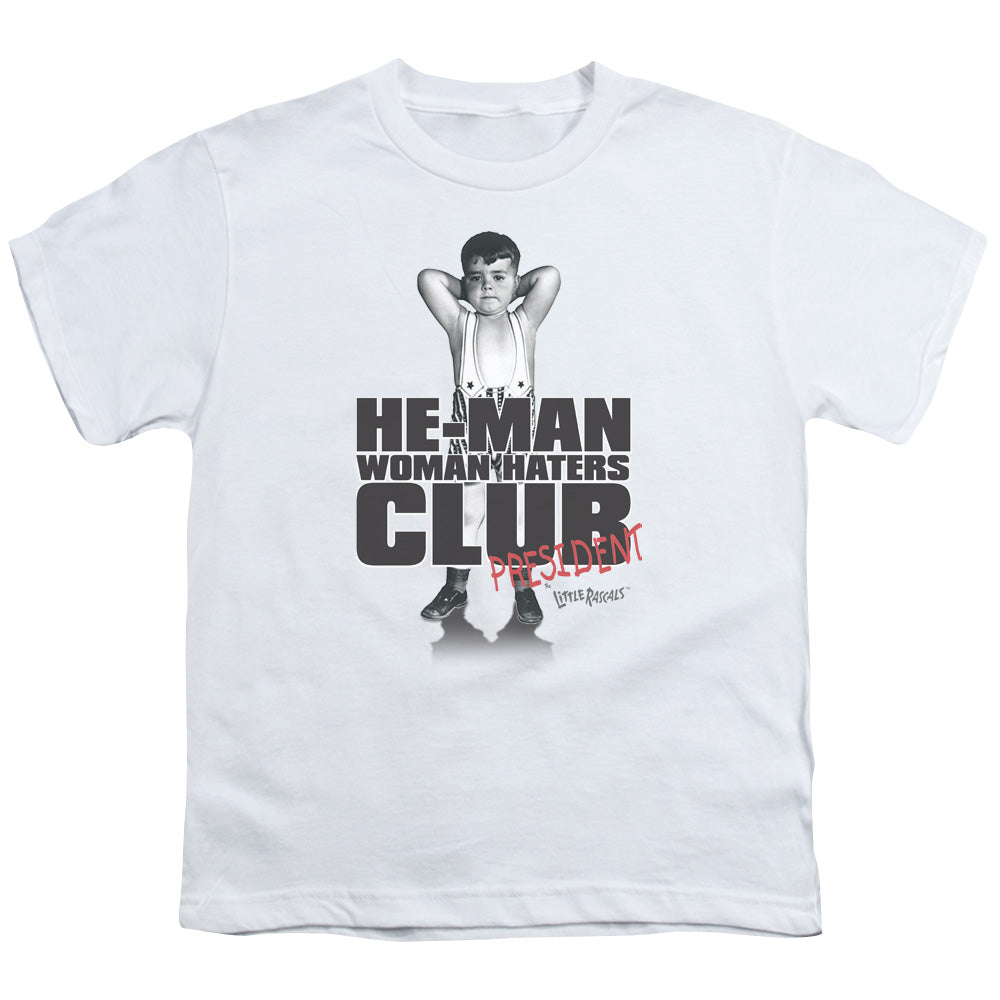 Little Rascals - Club President - Short Sleeve Youth 18/1 - White T-shirt