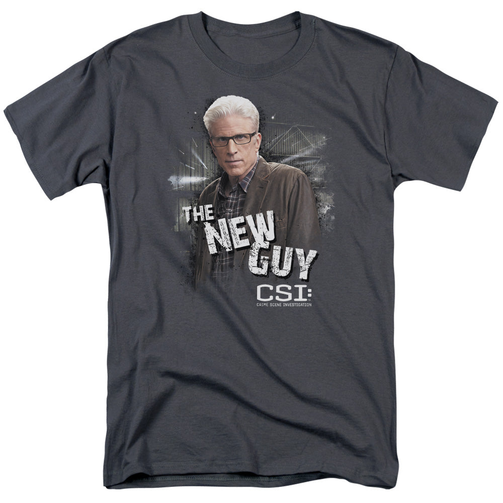 Csi - The New Guy - Short Sleeve Adult 18/1 - Charcoal T-shirt