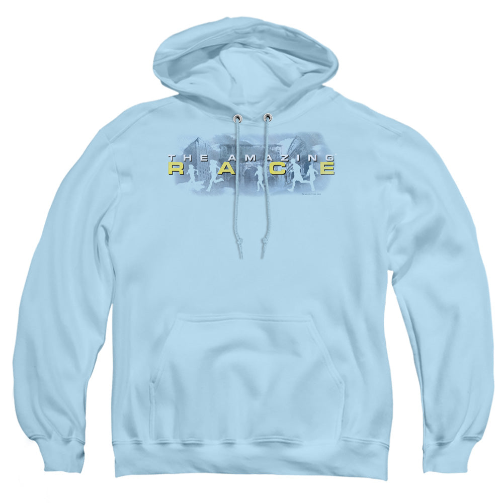 Amazing Race - In The Clouds - Adult Pull-over Hoodie - Light Blue