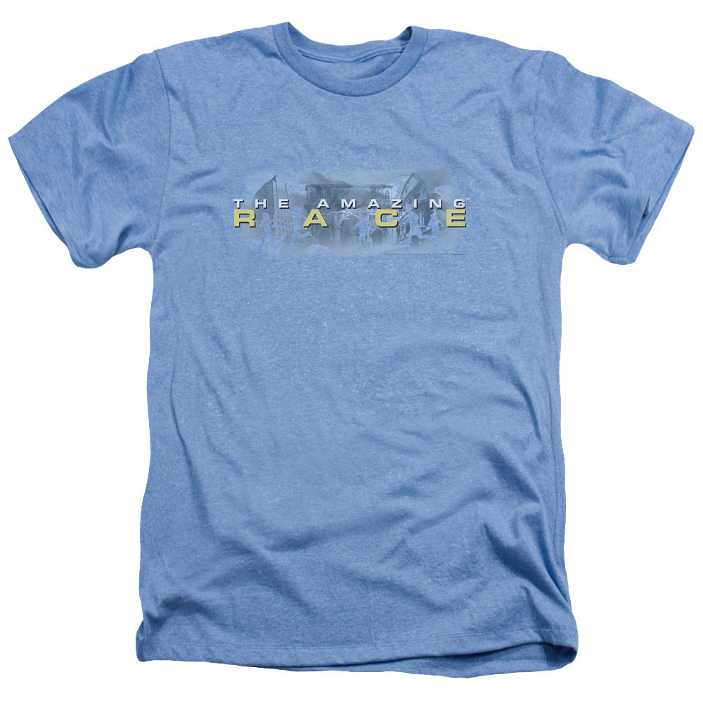 Amazing Race - In The Clouds - Adult Heather - Light Blue