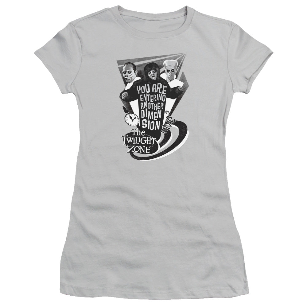 Twilight Zone - Another Dimension - Short Sleeve Junior Sheer - Silver T-shirt