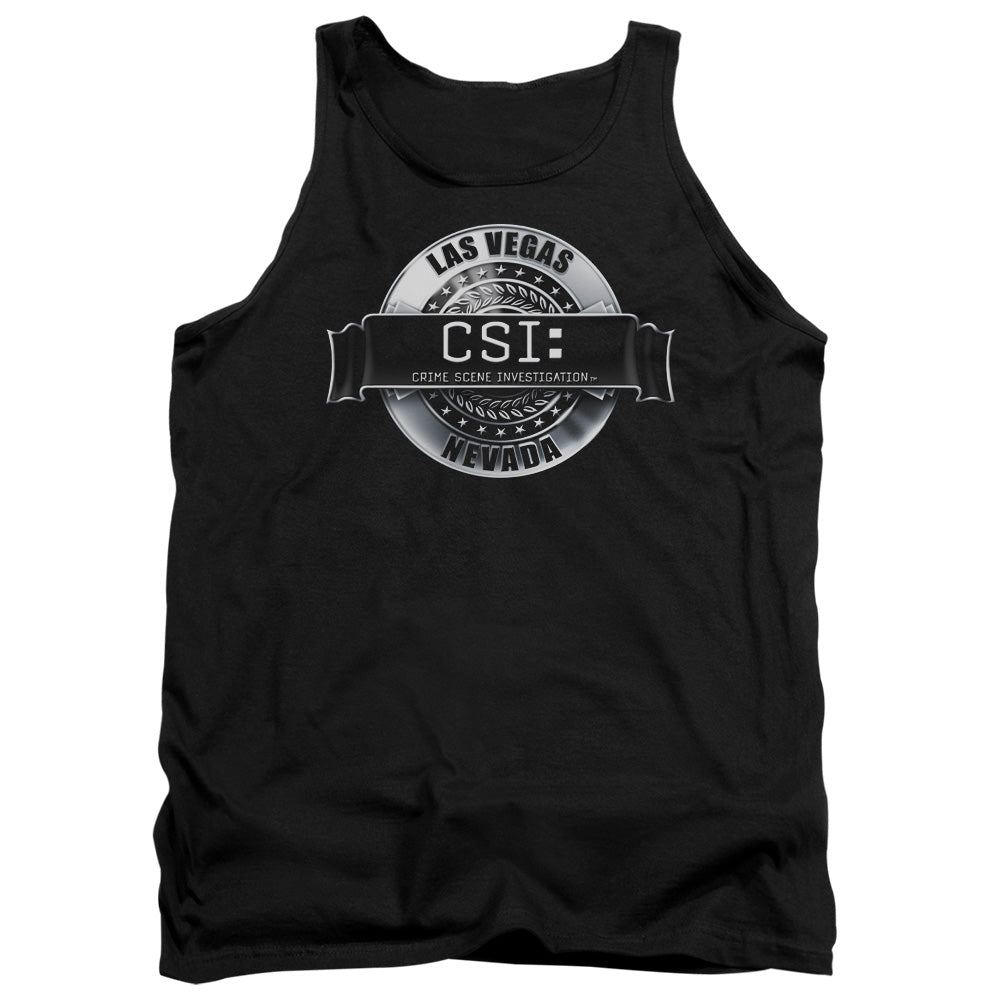 Csi - Rendered Logo - Adult Tank - Black