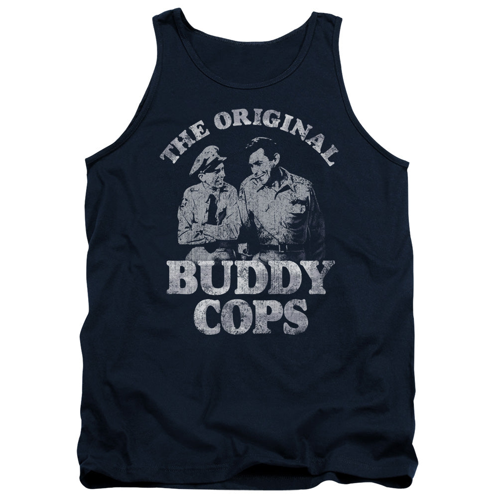 Andy Griffith - Buddy Cops - Adult Tank - Navy