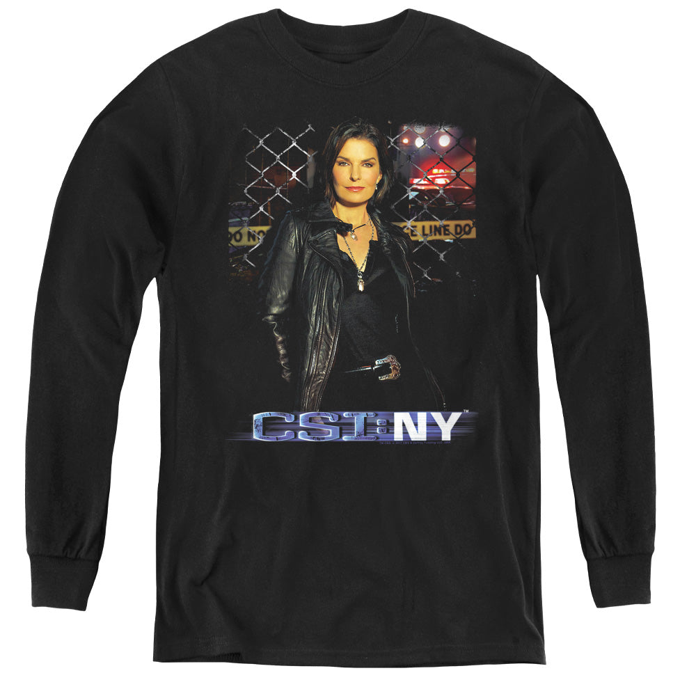 Csi Ny Jo - Youth Long Sleeve Tee - Black