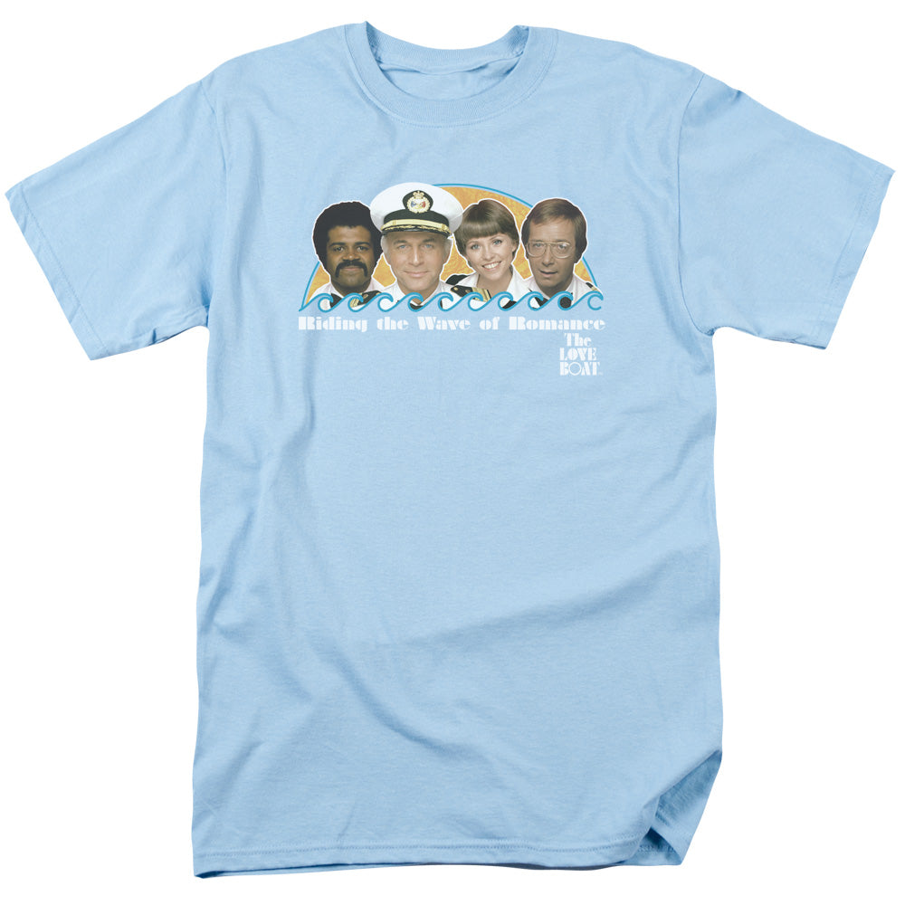 Love Boat - Wave Of Romance - Short Sleeve Adult 18/1 - Light Blue T-shirt