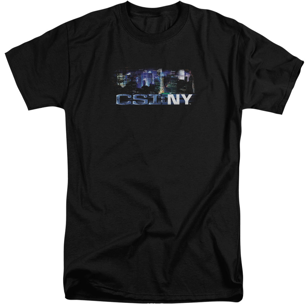 Csi Ny - Never Rests - Short Sleeve Adult Tall - Black T-shirt