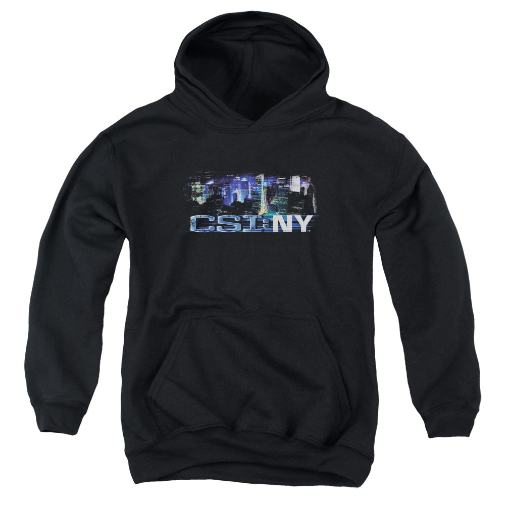 Csi Ny - Never Rests - Youth Pull-over Hoodie - Black